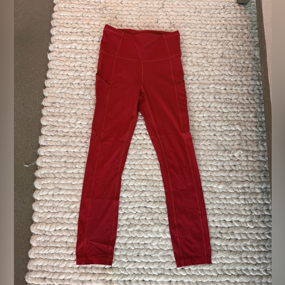 Lululemon Red Fast and Free Leggings Size 4